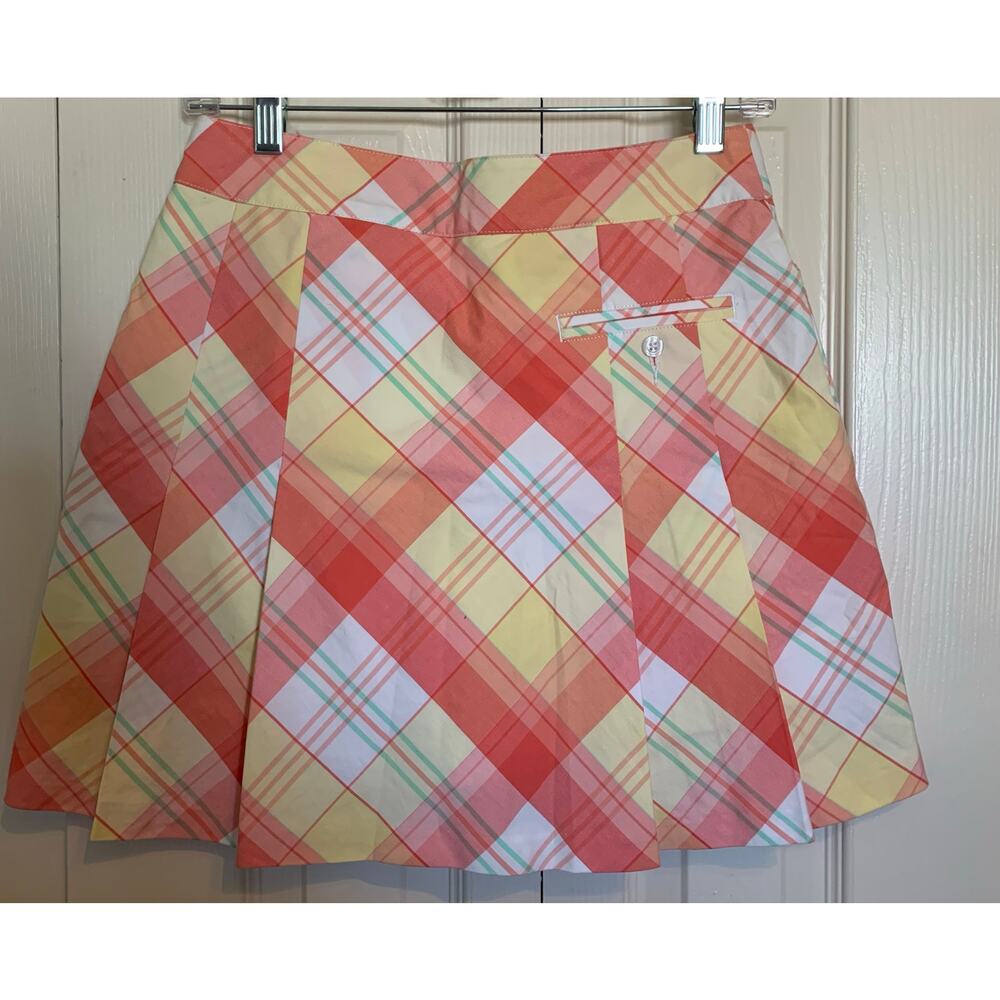 Lady Hagen plaid pleated golf skort preppy Size 0 - Picture 3 of 10